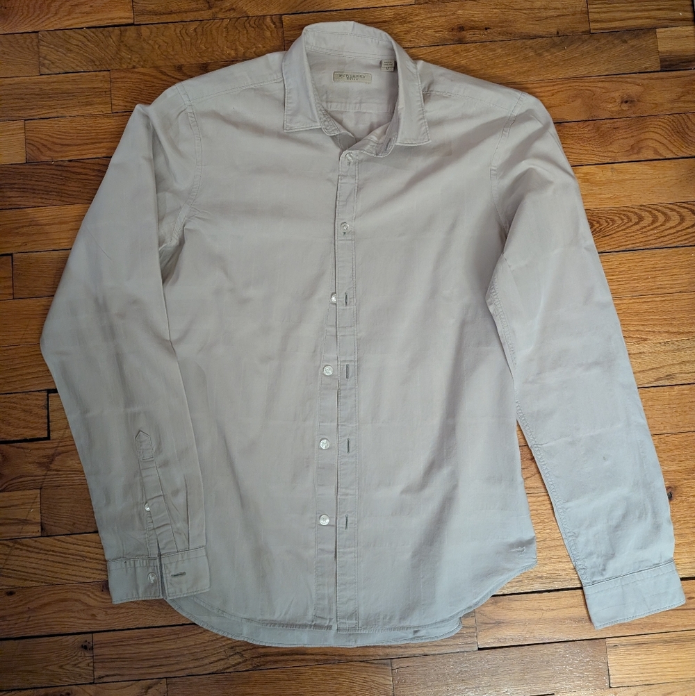 Burberry Brit Beige Tonal Plaid Size M